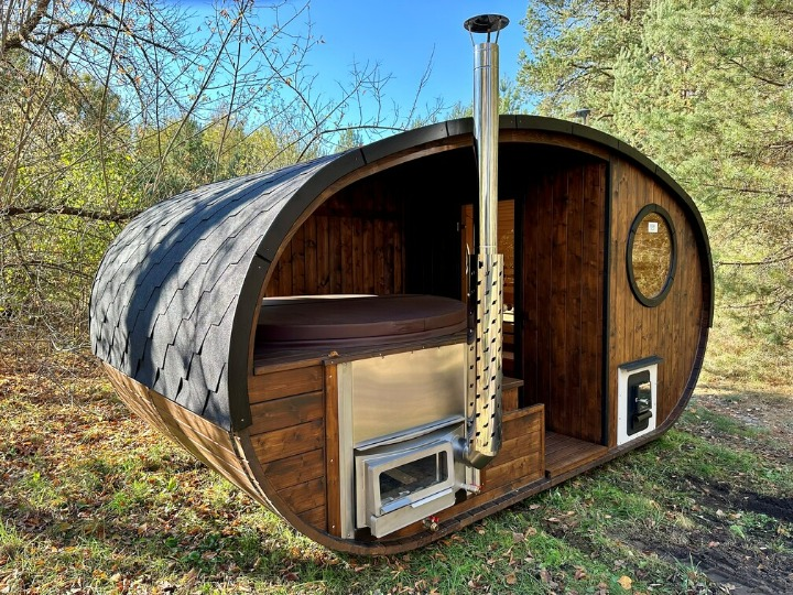 Eliptiska sauna ar burbuļvannu 2IN1