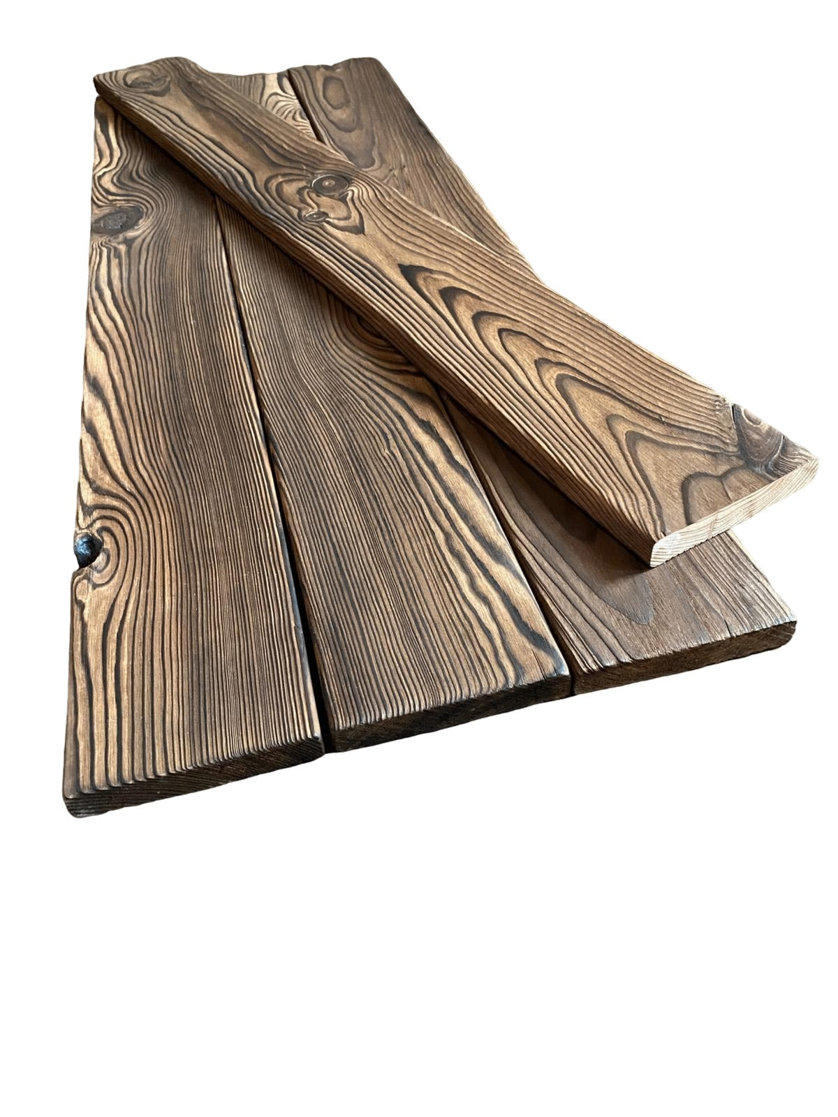 Charred wood decking board 27x145