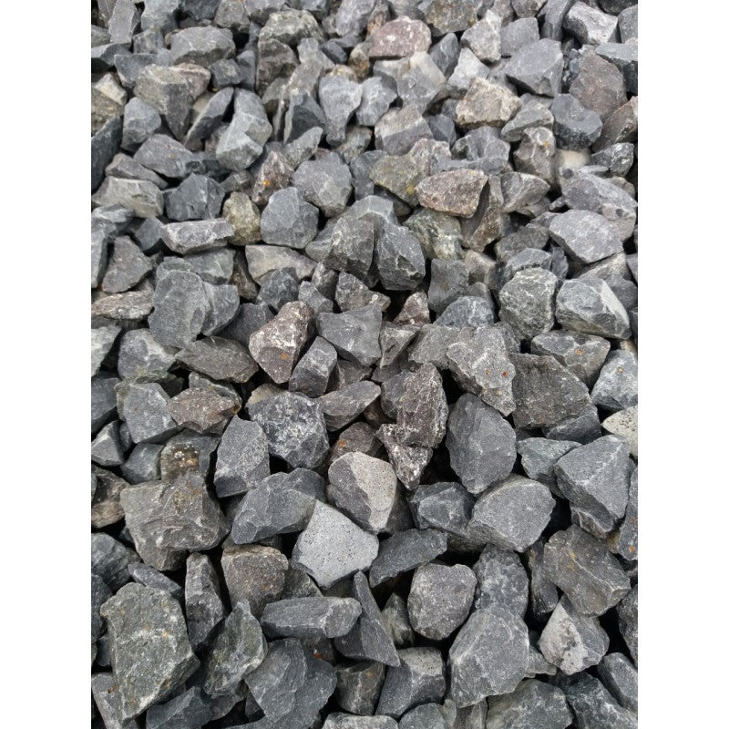 Dark gray basalt crushed stone 16/22mm, 20 kg