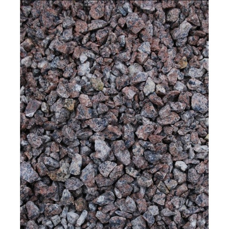 Sarkans punktēts šķembas 8/12 mm, 20 kg